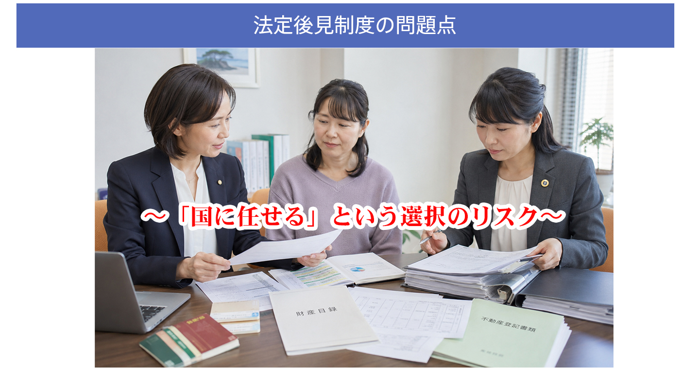 法定後見制度の問題点　〜「国に任せる」という選択のリスク〜